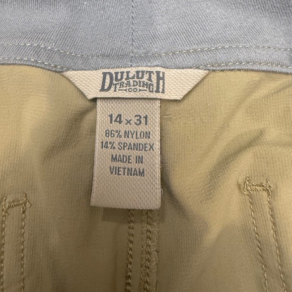 Duluth Trading Co. Women's bootleg Hiking Pants Stretch Khaki Activewear 14x31 - Picture 4 of 7